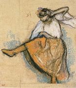 Edgar Degas Russian Dancer painting